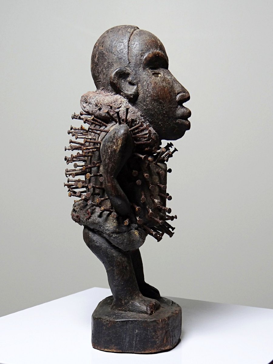 Nkisi Nkonde Nail Fetish, Kongo People, Congo, Mid-20th Century-photo-3