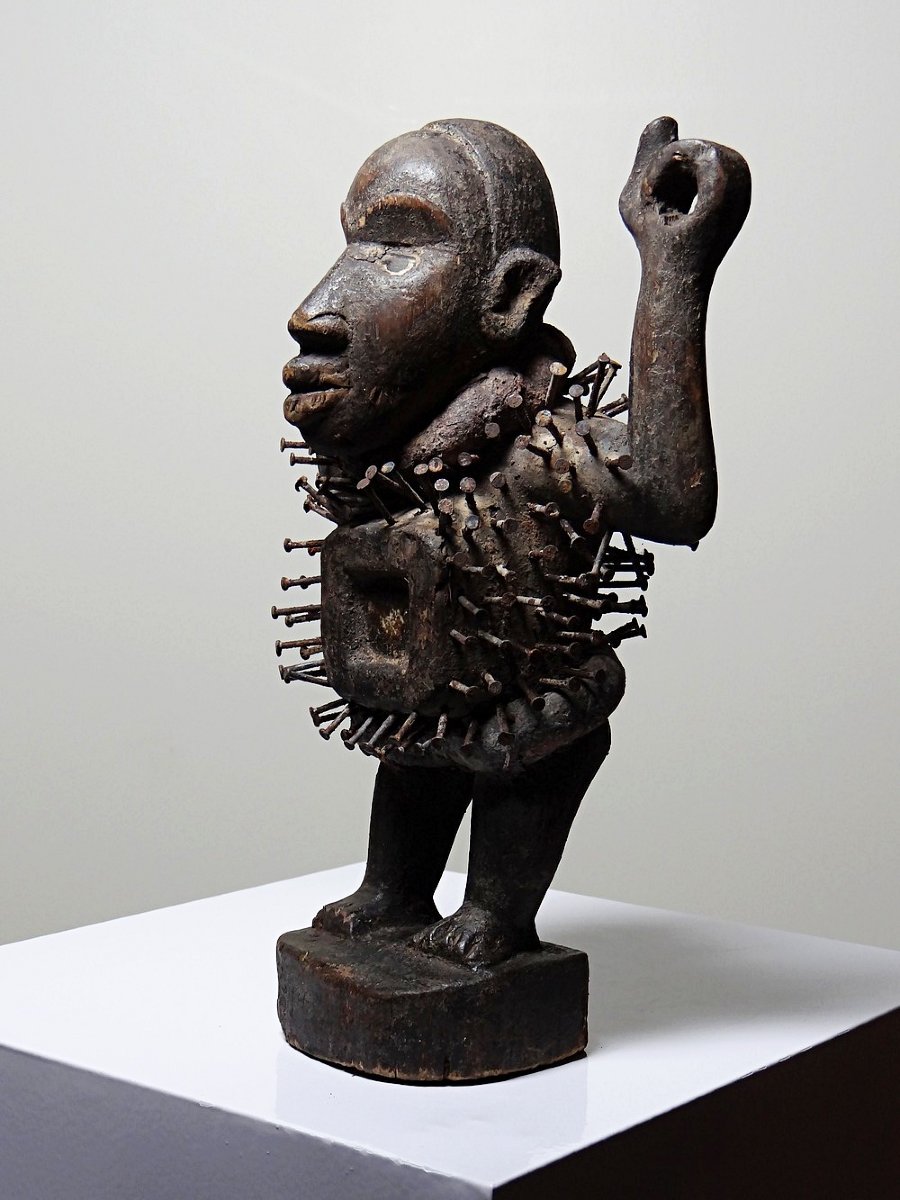 Nkisi Nkonde Nail Fetish, Kongo People, Congo, Mid-20th Century-photo-4