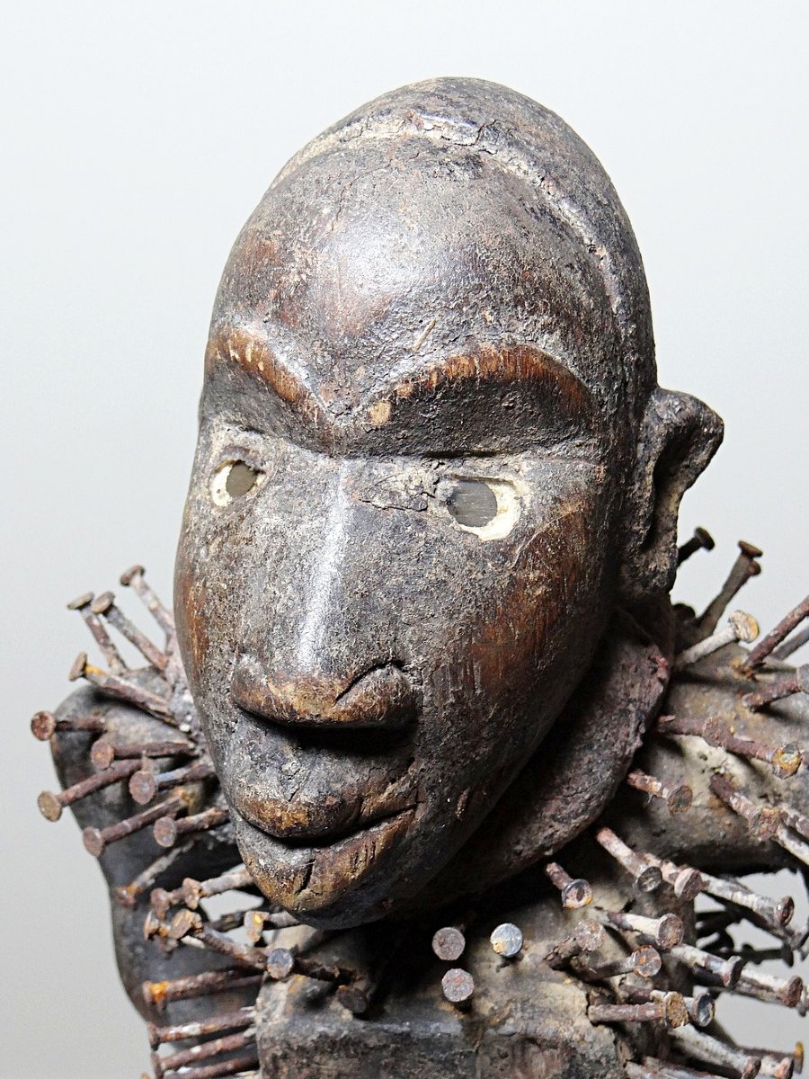 Nkisi Nkonde Nail Fetish, Kongo People, Congo, Mid-20th Century-photo-5