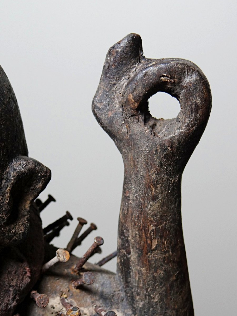 Nkisi Nkonde Nail Fetish, Kongo People, Congo, Mid-20th Century-photo-6