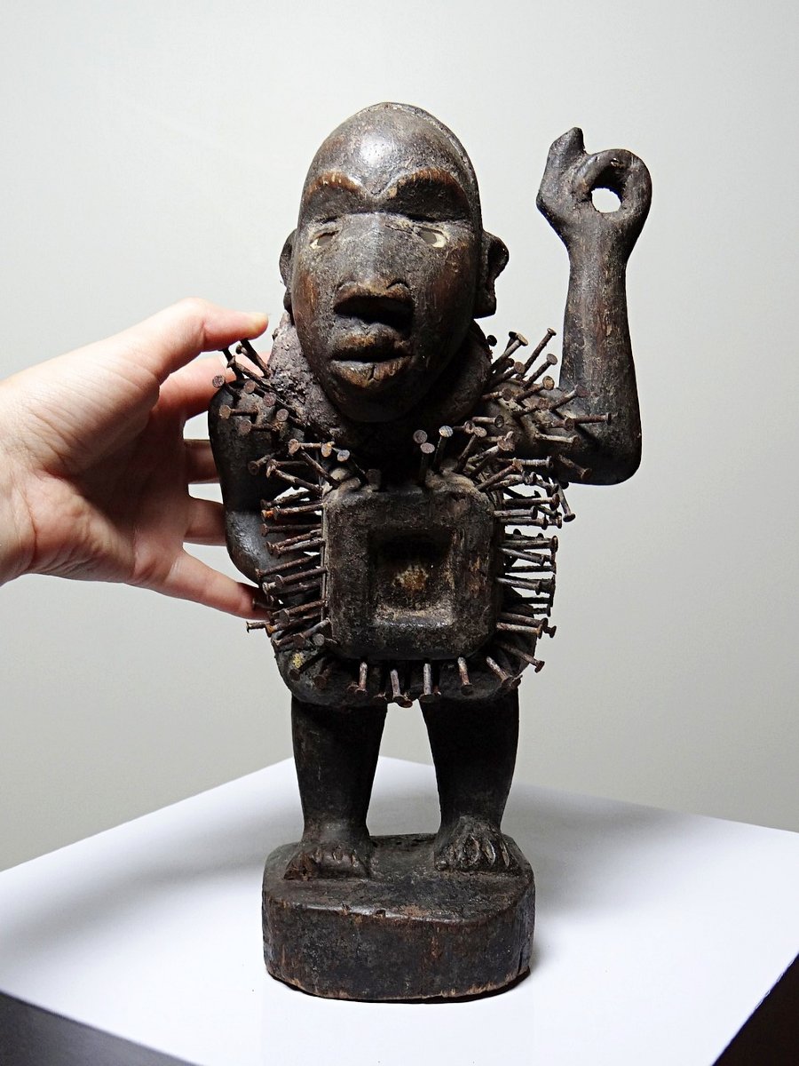Nkisi Nkonde Nail Fetish, Kongo People, Congo, Mid-20th Century-photo-7