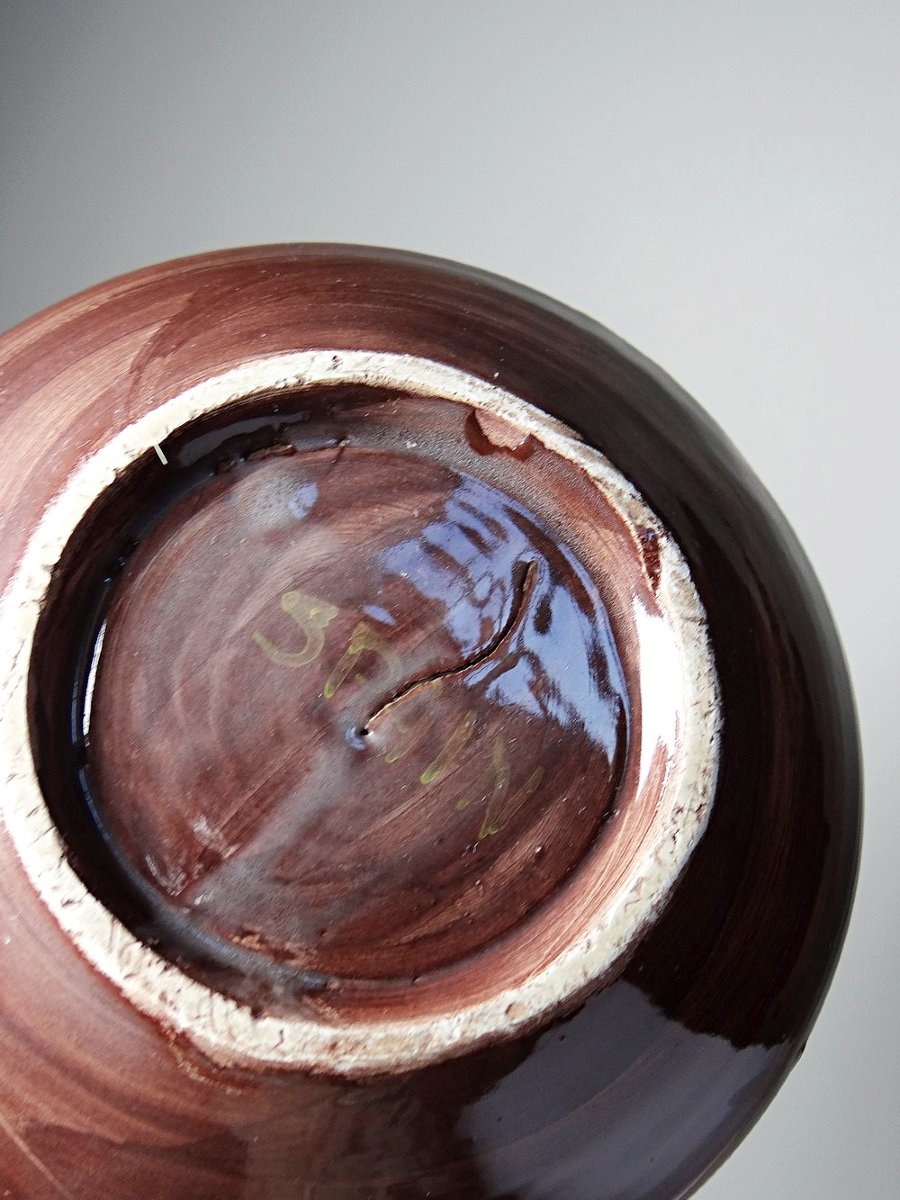 Vintage Trompe-l'oeil Pyramid Of Garlic In Glazed Ceramic, Manises, Spain, 1960-1970-photo-8