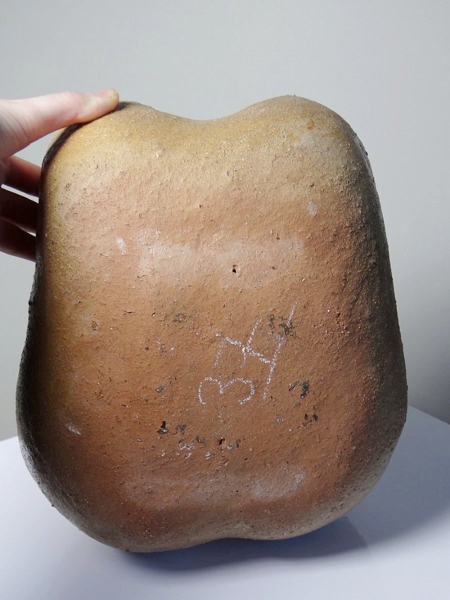 Grande Vénus sculpturale en grès, buste de femme, vintage signé, vintage 90-photo-7