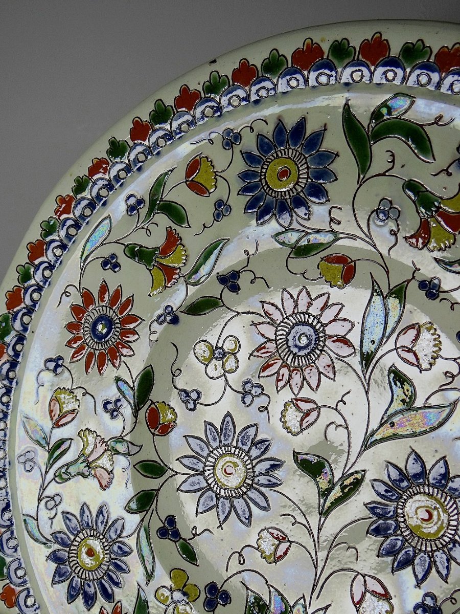 Thun Enamel Dish Signed Schoch-läderach Old 1878 - 1890 Swiss Artisanal-photo-7