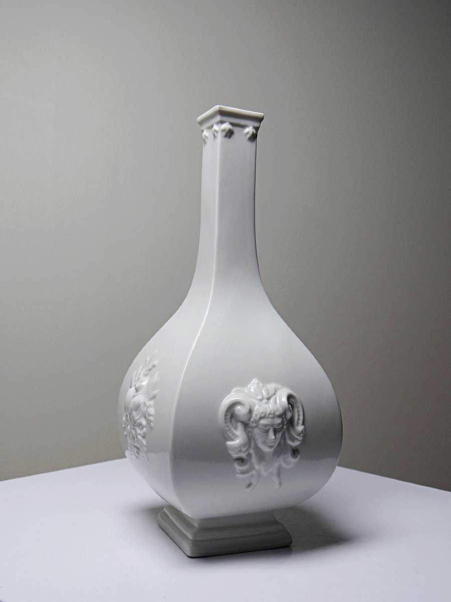 Petit vase reproduction Meissen 1715-1720 par Sheffield & Haviland Limoges-photo-3