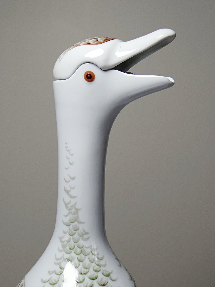 Vintage 80s Haviland Castel Carafe And Miniature Bottle Set, After Sandoz For Chabot-photo-2