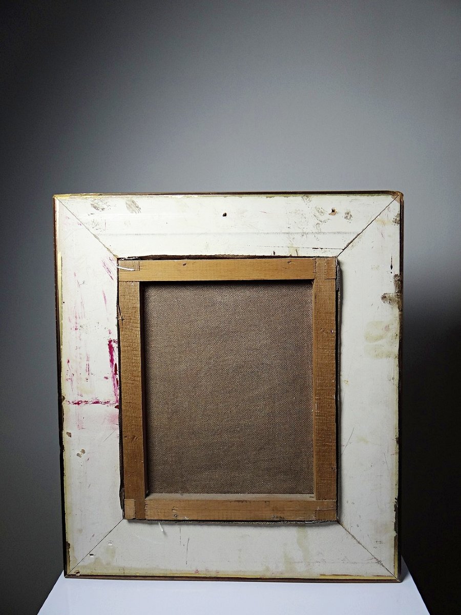 Still Life With Garlic, Egg And Mortar, Signed Sarpe, 1979, Oil On Canvas, Framed-photo-7