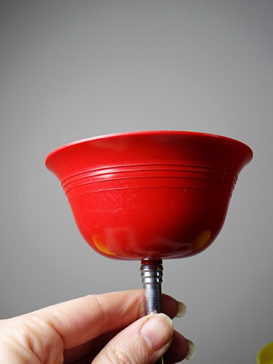 4 coupes à dessert Art Déco en Nudawn & Catalin, Canada, années 1930-photo-4