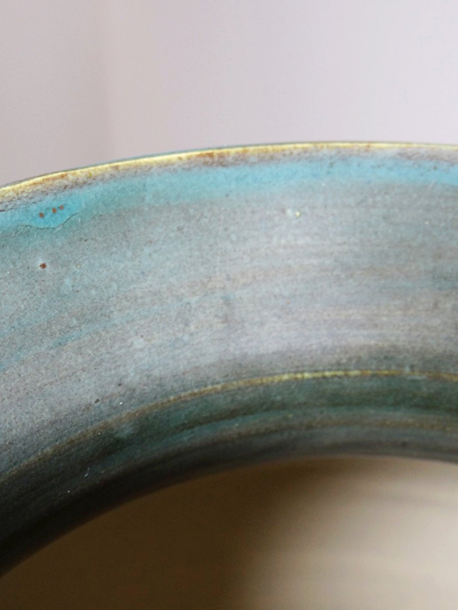 Duo de grands vases décoratifs Carla Holland, décor Gouda, vers 1930-40-photo-6