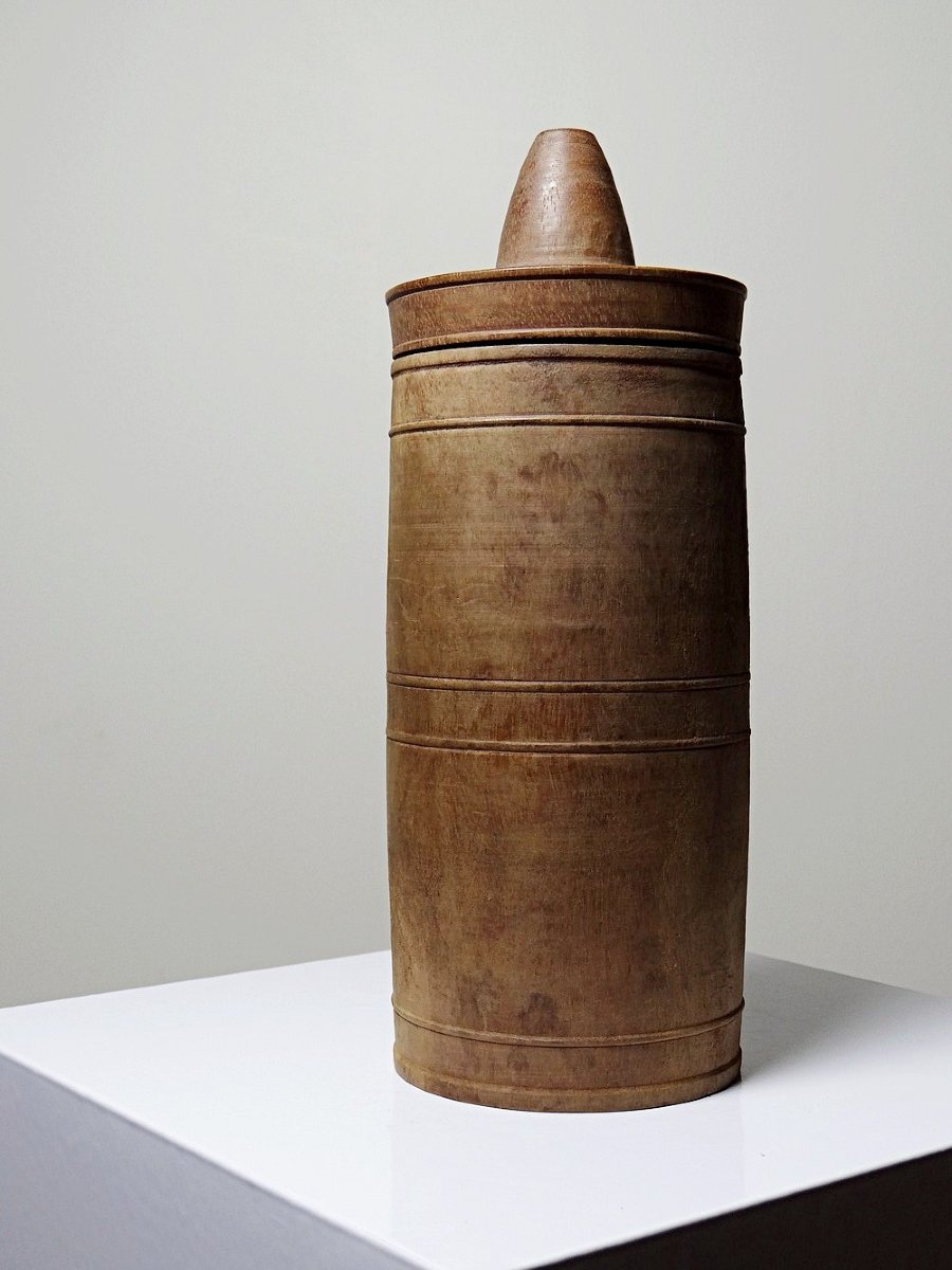 Antique Turned Wooden Case/box, 19th-20th Century, Mechanical, Beekeeping -photo-2