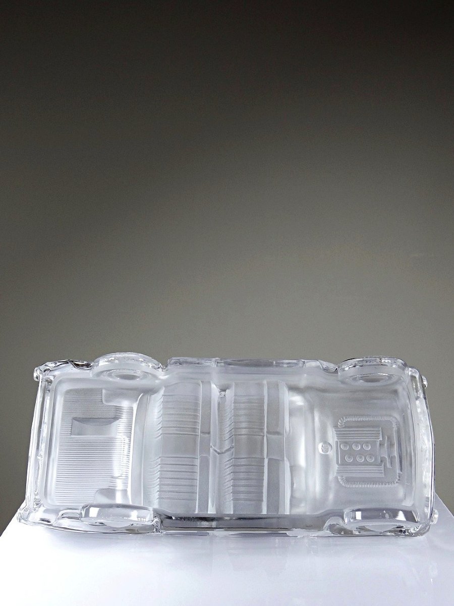 Presse papier voiture Chevrolet Bel Air 1957 en cristal fin XXe-photo-5