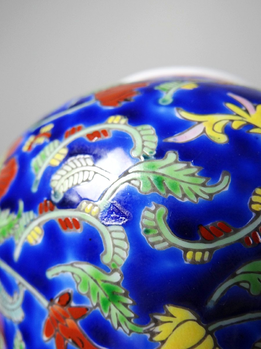 2 Pots à Gingembre chinois porcelaine émaillée main XXe-photo-6