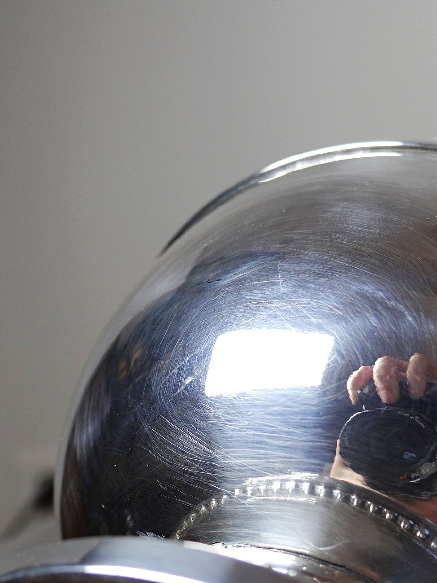 Sucrier en métal argenté ancien années XIXe-XXe 1880-1930-photo-8