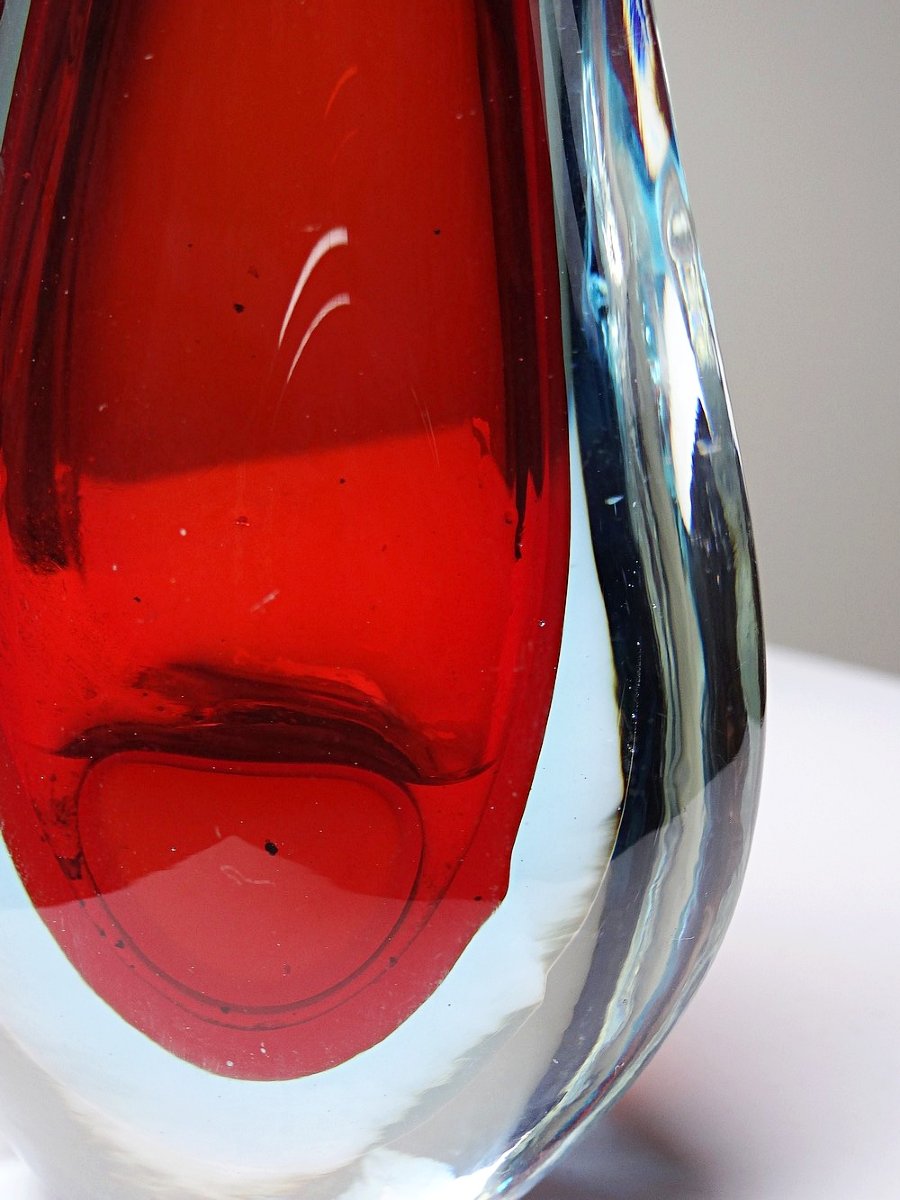 Vase pichet sommerso att. Flavio Poli, Murano 1960-1970-photo-6