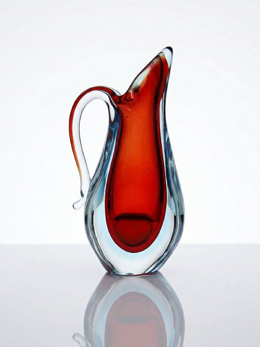 Vase pichet sommerso att. Flavio Poli, Murano 1960-1970