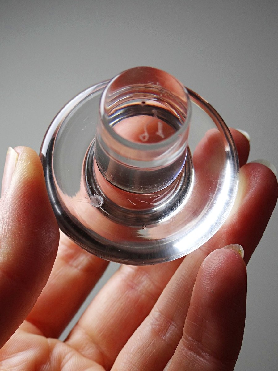 Carafe en cristal gravé modèle "Alhambra" Baccarat années 1900-1920-photo-3