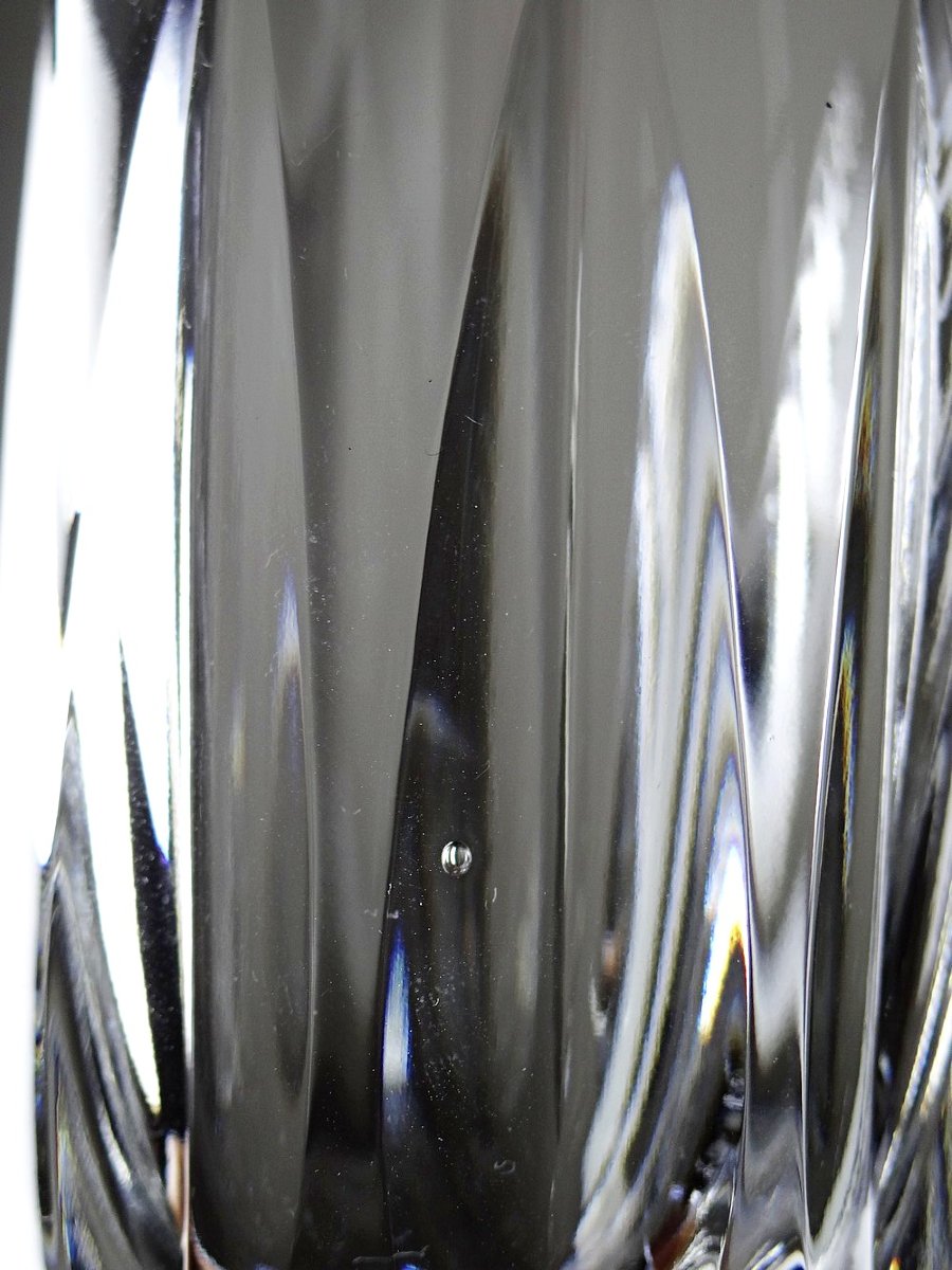 4 Villeroy & Boch Cut Crystal Champagne Flutes From The 70s And 90s-photo-2