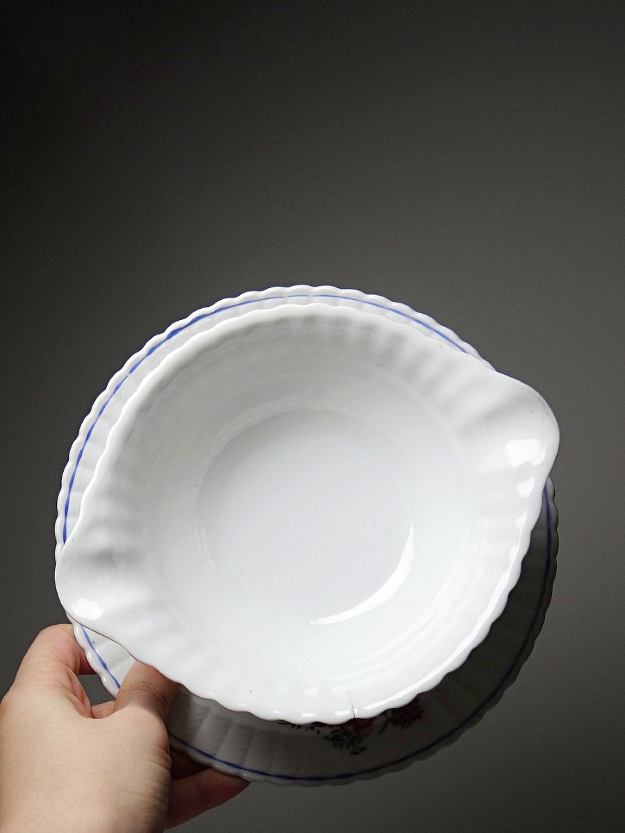 28-piece Bernardaud Limoges Porcelain Dinner Service With Floral Design From The 20s And 50s-photo-2