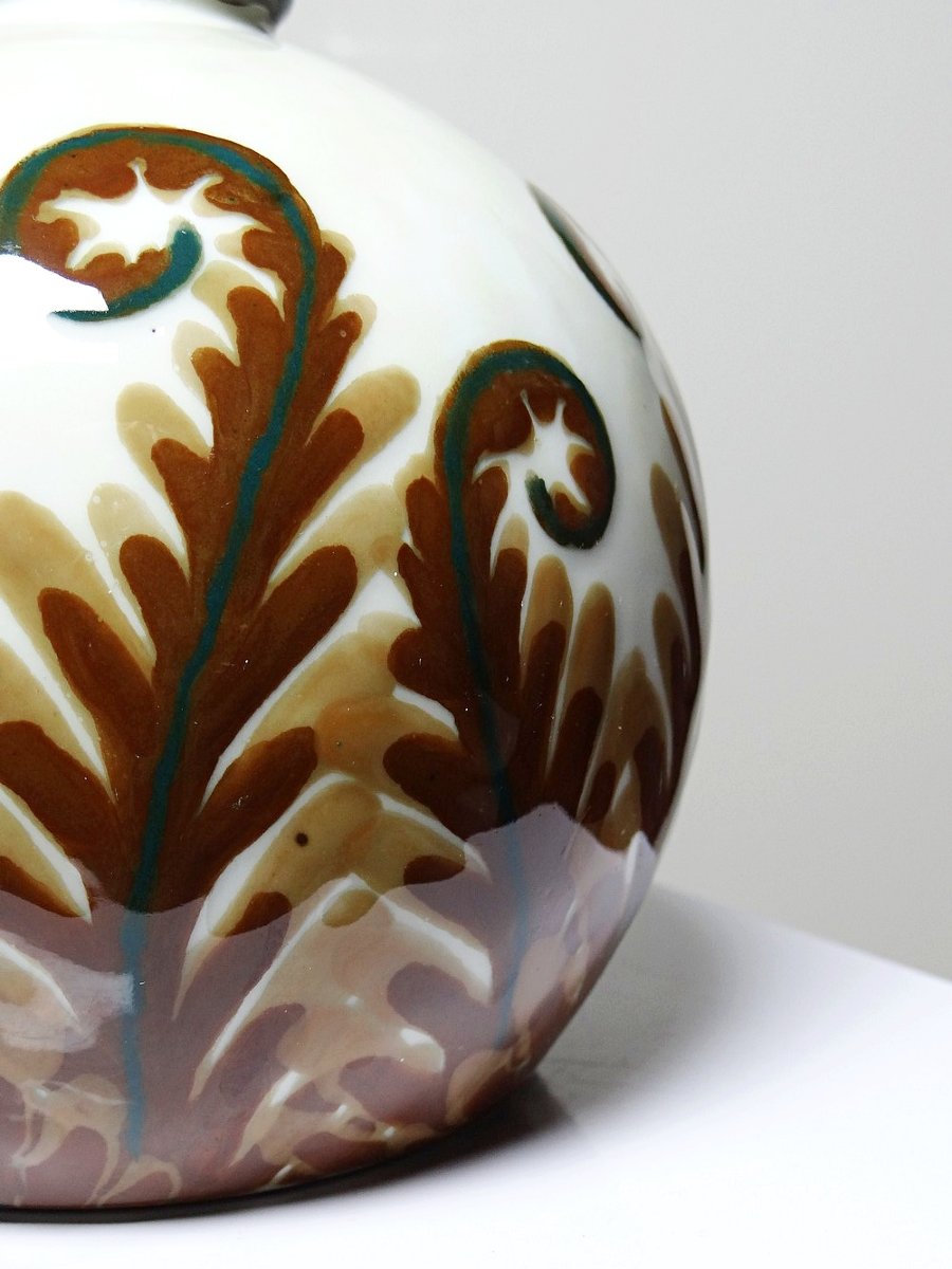 Petit vase boule porcelaine Tharaud Limoges circa 1920-1940-photo-2