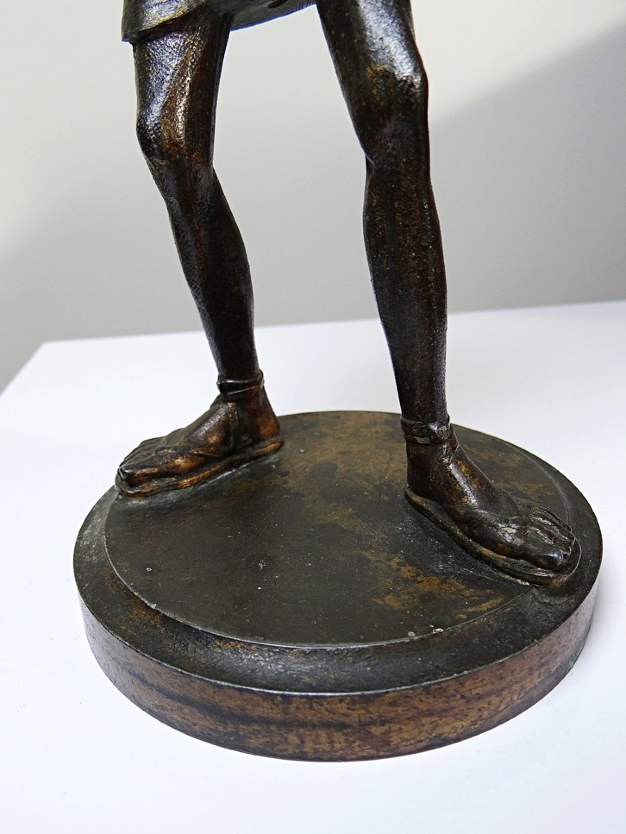 Bougeoir caricatural régule patiné, Frédérick Lemaître, ancien XIX-XXe-photo-7
