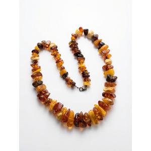 Gros collier 4 ambres baltique naturel en chute vintage baroque vintage 80's