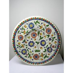 Thun Enamel Dish Signed Schoch-läderach Old 1878 - 1890 Swiss Artisanal