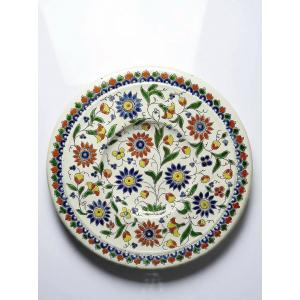 Thun Enamel Dish Signed Schoch-läderach Old 1878 - 1890 Swiss Artisanal