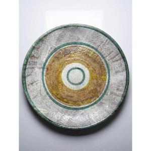 Coupe céramique d'art années 50-60 vintage décor mural ou coupe à fruits