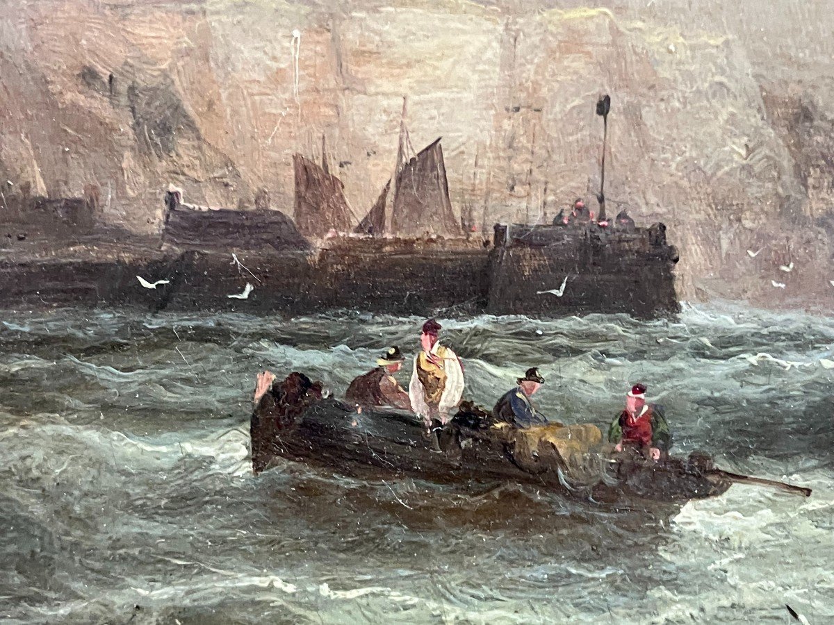 Marine Painting By William Anslow Thornbury Or Thornley -photo-4