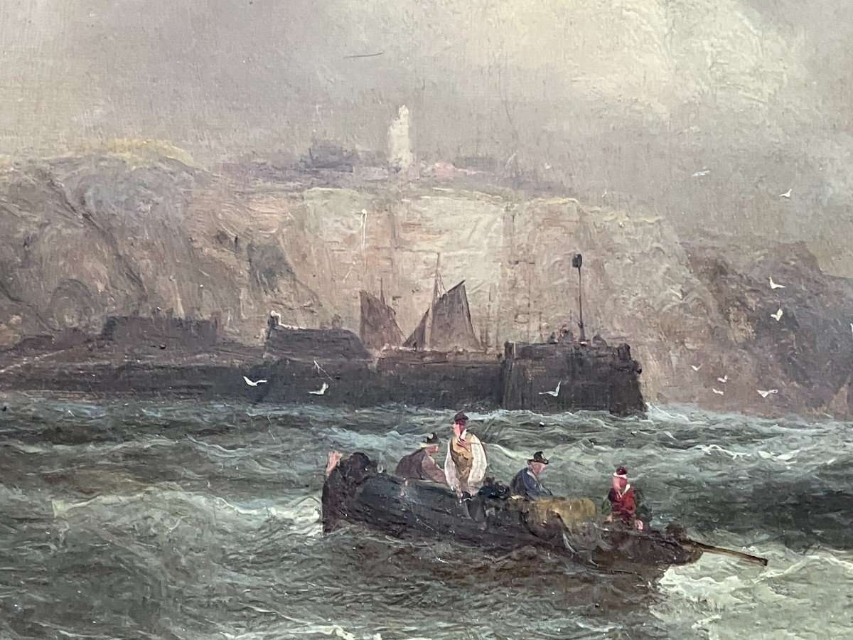 Marine Painting By William Anslow Thornbury Or Thornley -photo-2