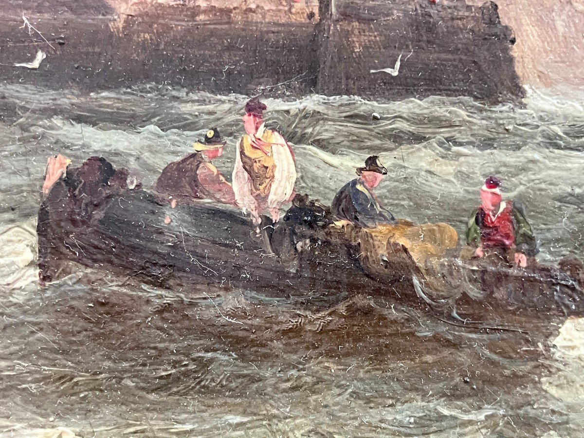 Marine Painting By William Anslow Thornbury Or Thornley -photo-4