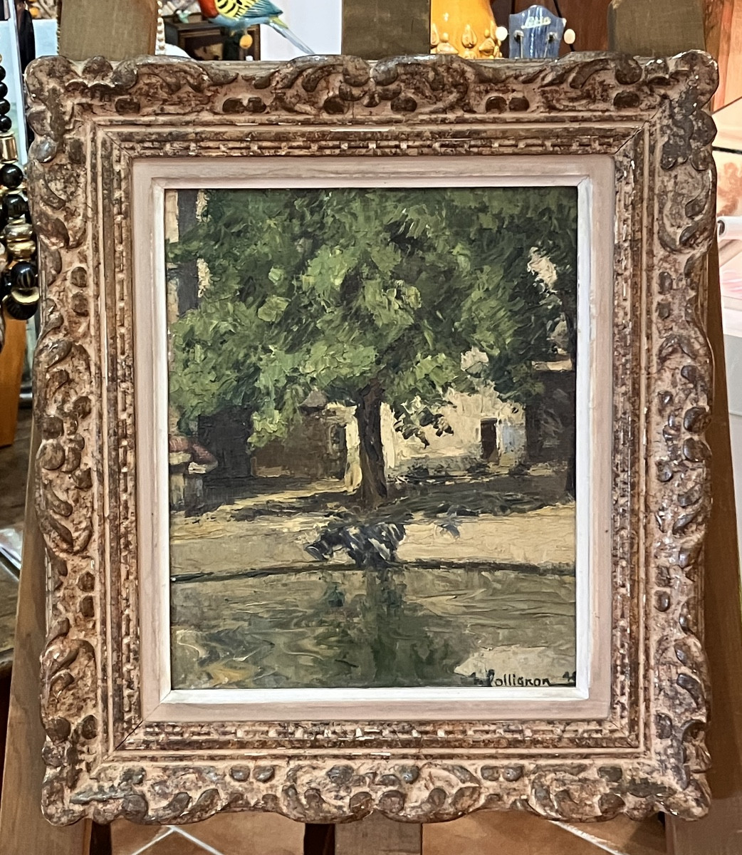 Painting By Collignon Dated 46