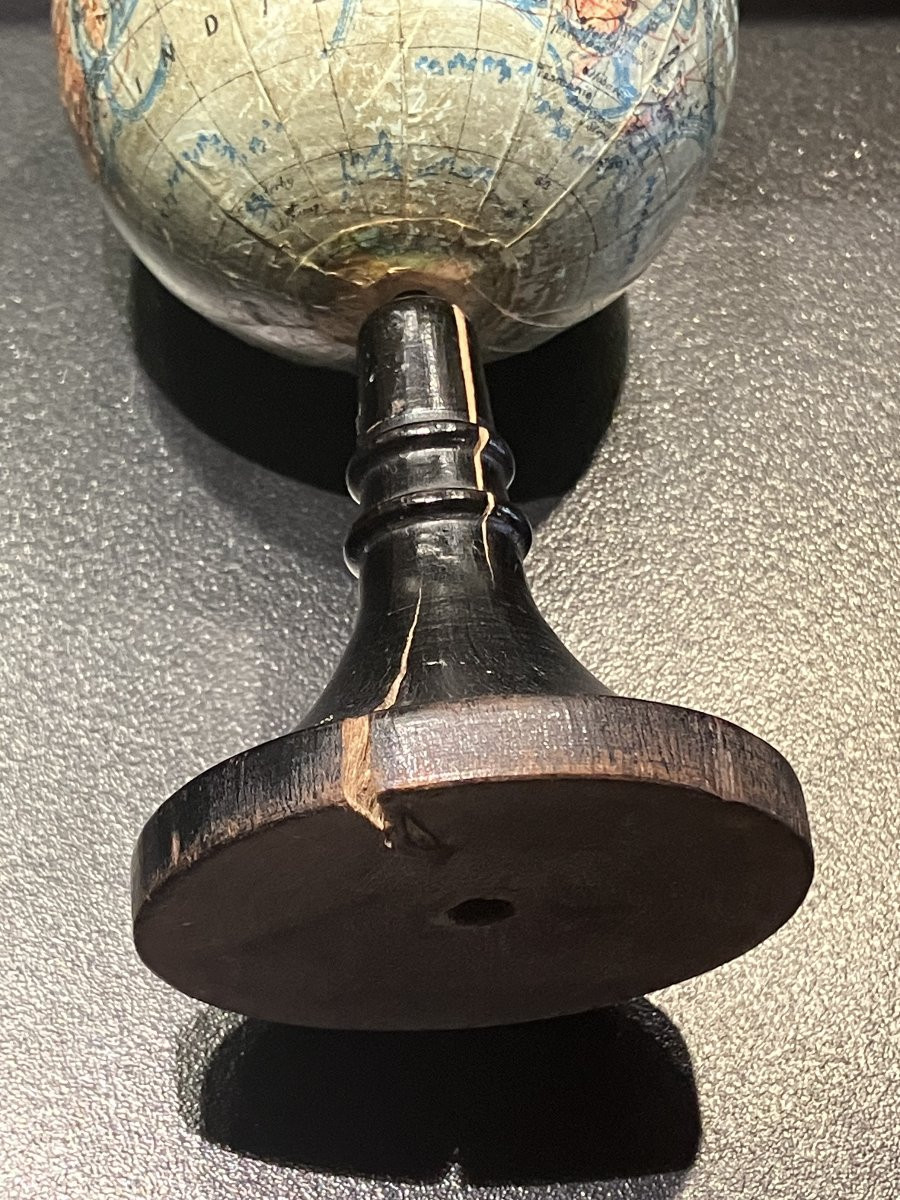 Small Globe By Forest Late 19th Century-photo-2
