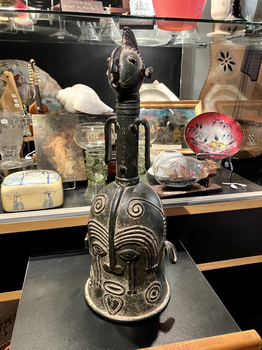 Ceremonial Bronze Bell, Africa Culture Sao 