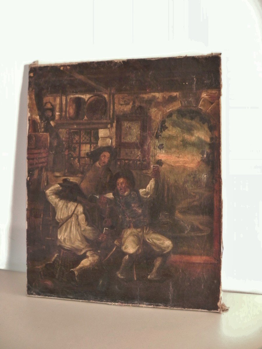 17th Century North School Tavern Scene-photo-2