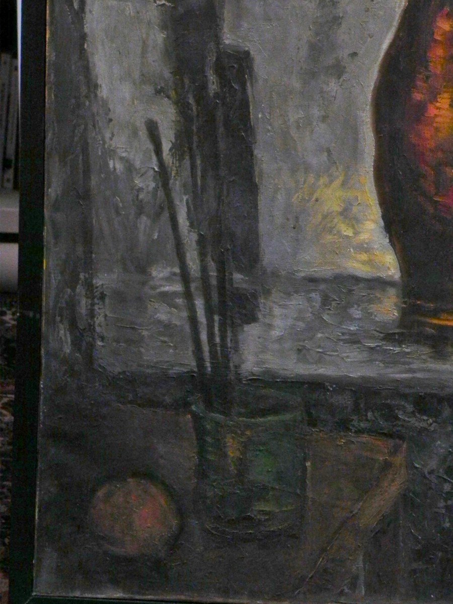  Tableau Hst 20ème siècle  Suiveur De Buffet-photo-2