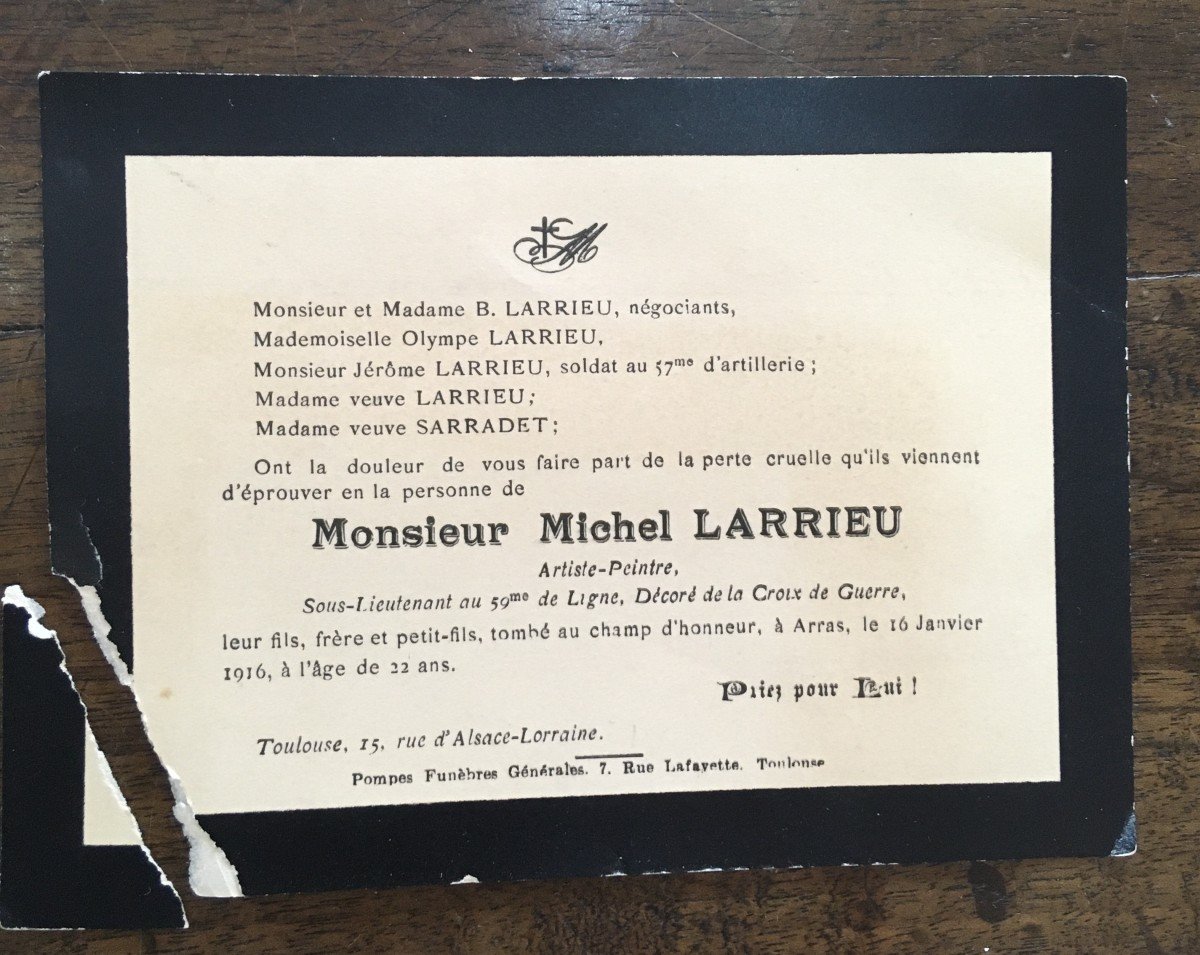 Tableaux De Michel Larrieu, 1913, 1914-photo-4