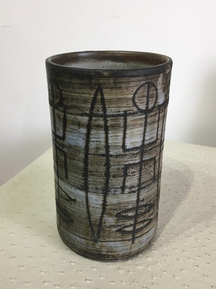 Roll Vase By Jacques Pouchain-photo-1
