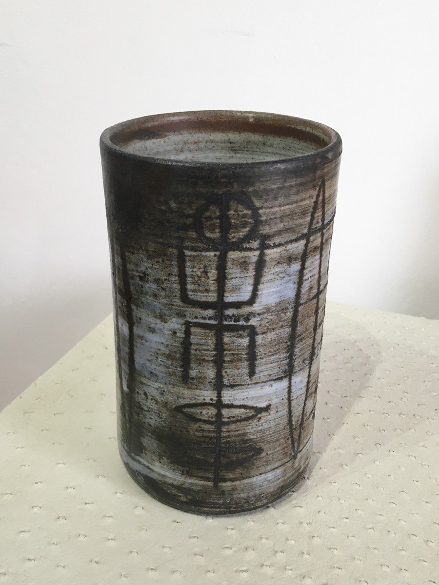 Roll Vase By Jacques Pouchain