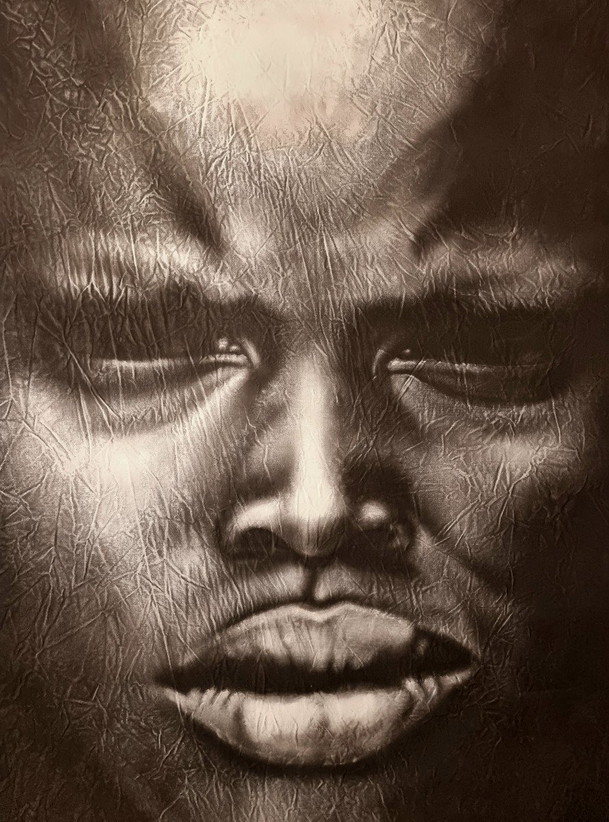 Portrait De Philippe Vignal - Technique Mixte Sur Toile - 2011-photo-2