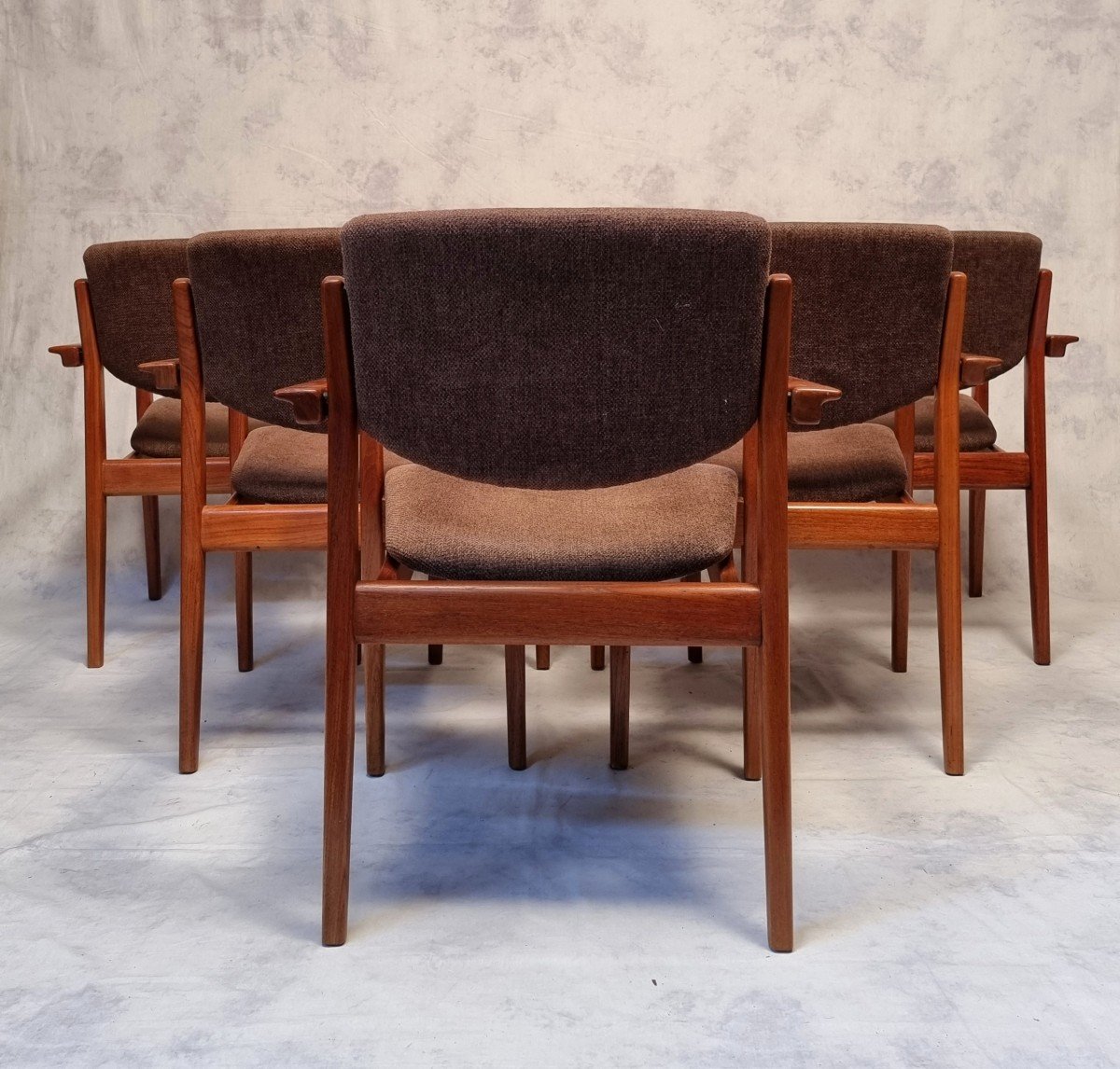 Suite Of 6 Armchairs Model 196 - Finn Juhl For France & Son - Teak - Ca 1960-photo-1