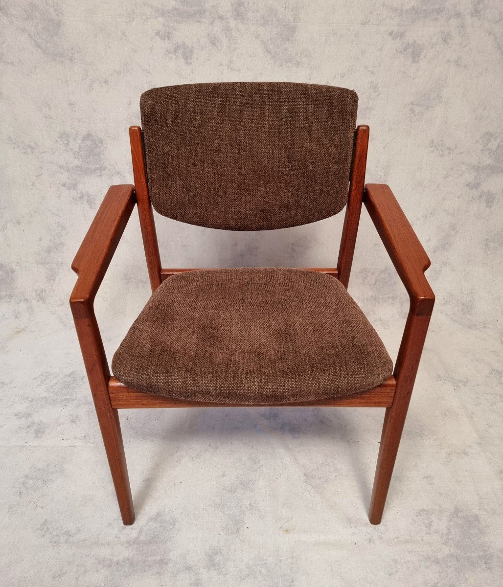 Suite Of 6 Armchairs Model 196 - Finn Juhl For France & Son - Teak - Ca 1960-photo-3