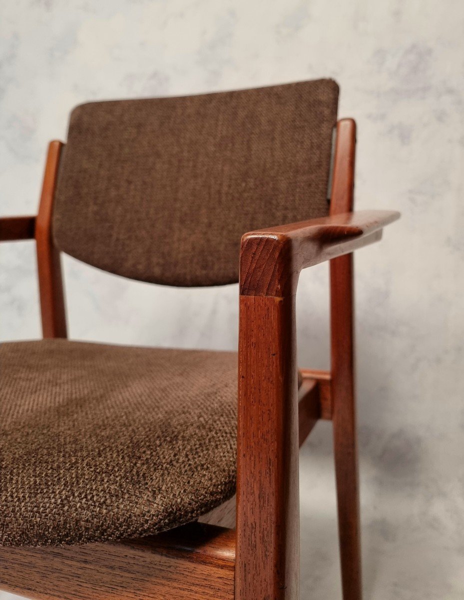 Suite Of 6 Armchairs Model 196 - Finn Juhl For France & Son - Teak - Ca 1960-photo-7