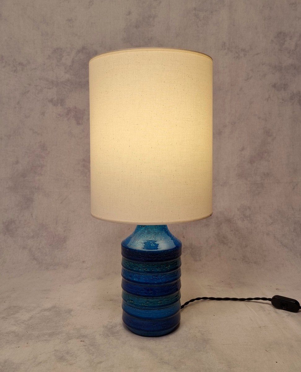Lampe Vintage Par Aldo Londi Pour Bitossi - Céramique - Ca 1960-photo-4