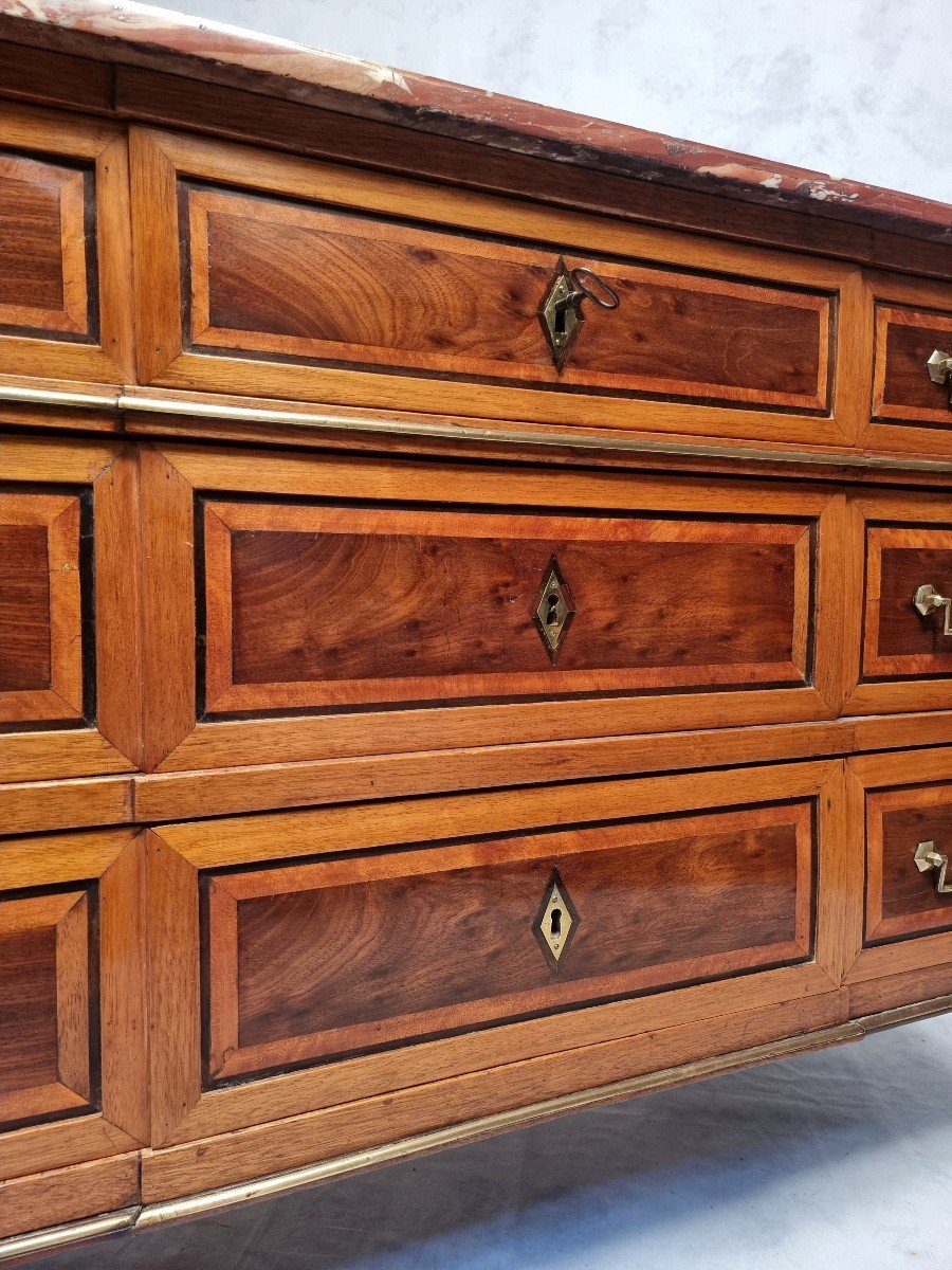 Commode époque Louis XVI - Acajou - 18ème-photo-4