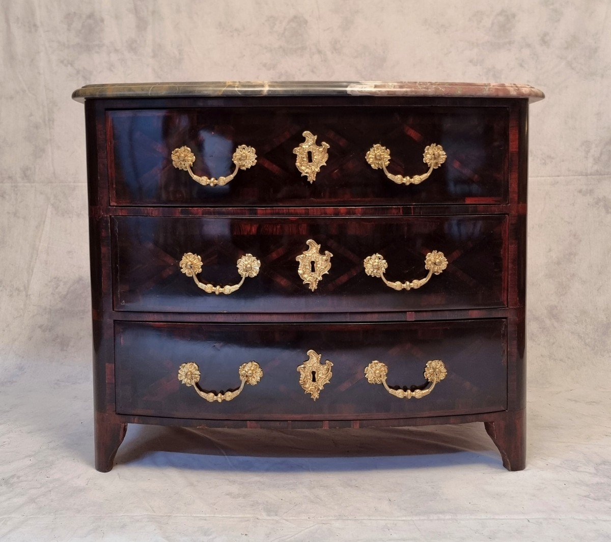 Commode Régence époque Louis XV Estampillée Nicolas Berthelmi - Violette - Ca 1740-photo-1