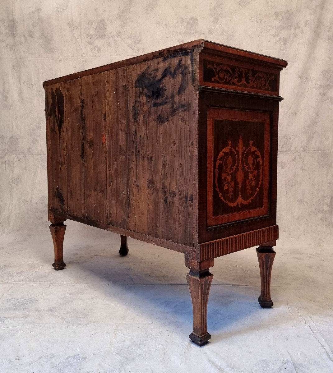 Italian Commode Louis XVI Style - Rosewood - 20th-photo-1
