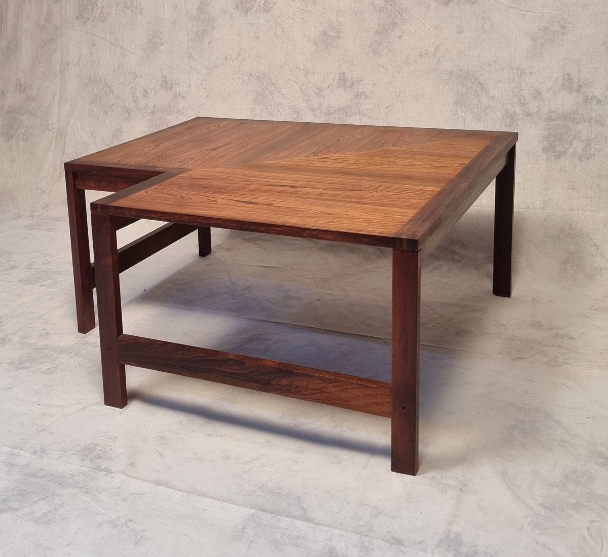 Corner Coffee Table - Ole Knudsen & Torben Lind For France & Son - Rosewood - Ca 1960