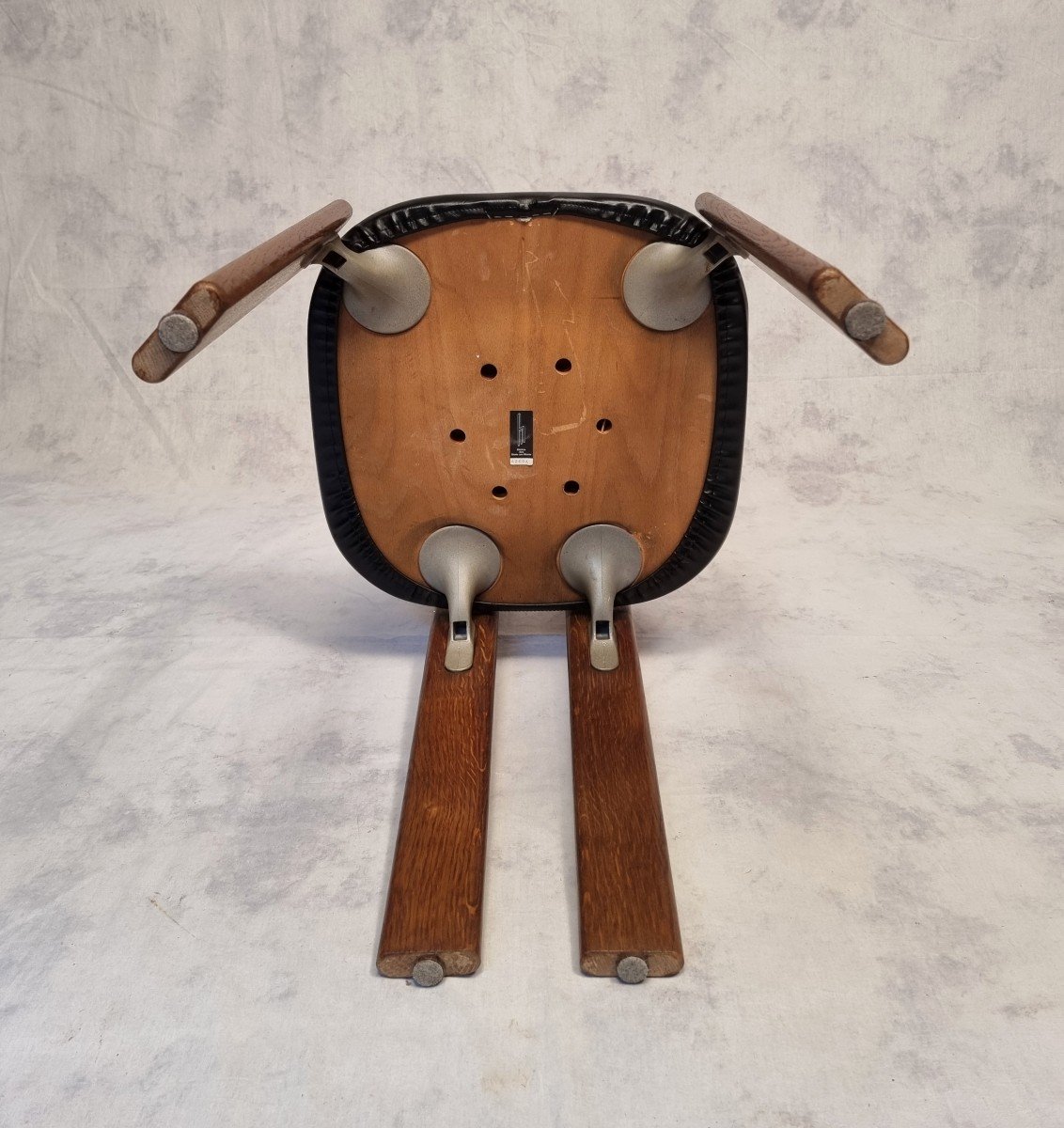 Pair Of Bruno Rey Chairs - Dietiker, The "stuhl Aus Stein Am Rhein" Workshop - Oak - Ca 1970-photo-7
