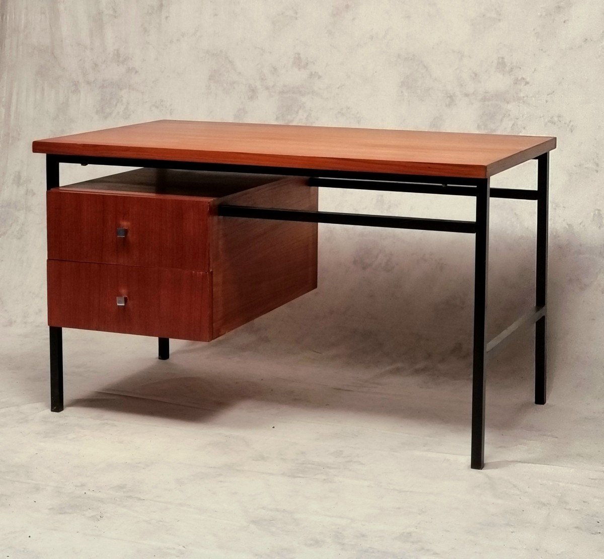 Bureau Moderniste De Luigi Bartolini - Teck - Ca 1960